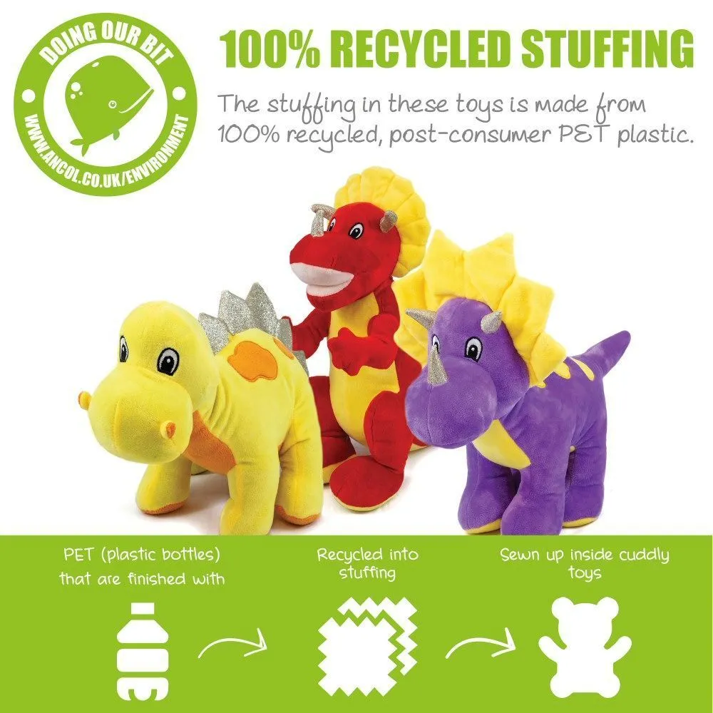 Ancol 34cm Eco-Friendly Dinosaur Charatcer Toys (Choice of 3)