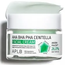 APLB AHA BHA PHA Centella Facial Cream 55ml – Exfoliate & Soothe Skin