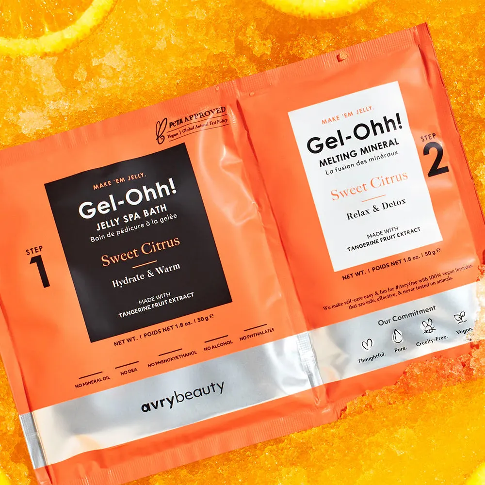 Avry Beauty Gel-Ohh! Jelly Spa 2-Step Pedi Bath - Sweet Citrus