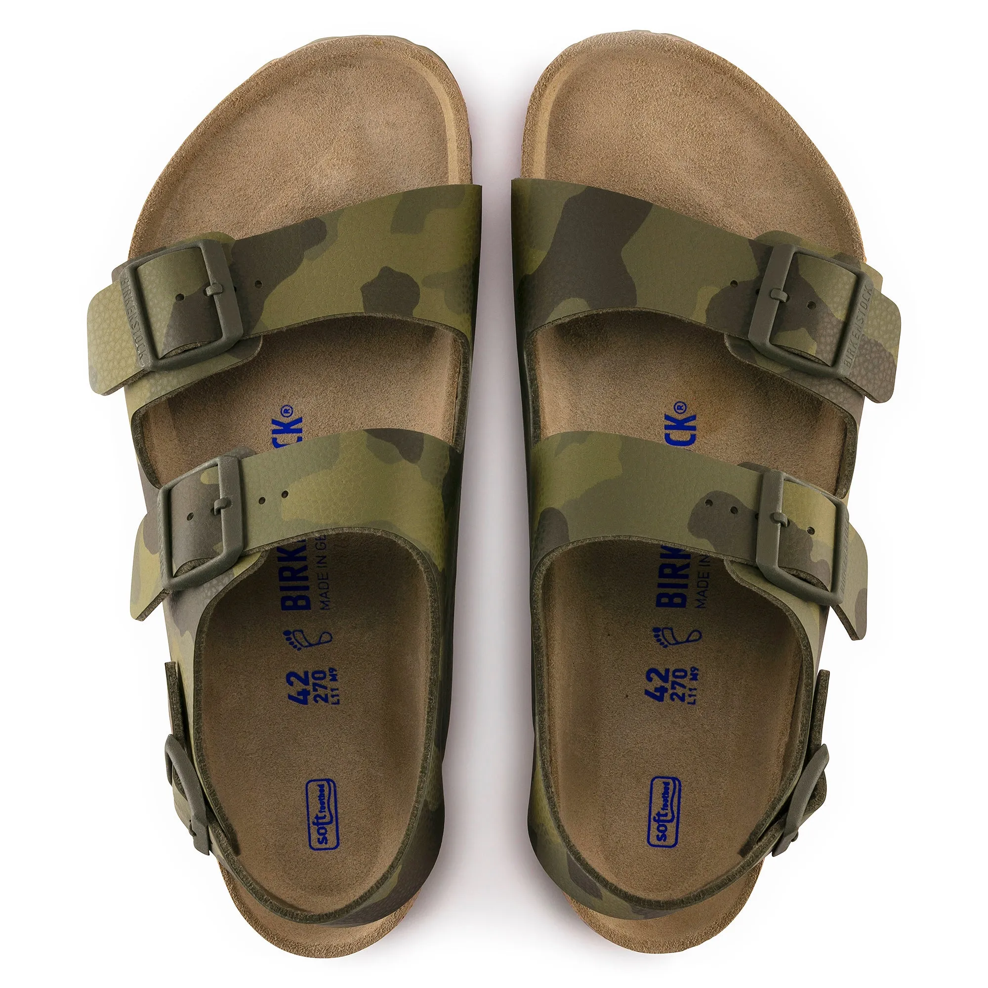 Birkenstock Milano Soft Footbed desert soil camo green Birko-Flor