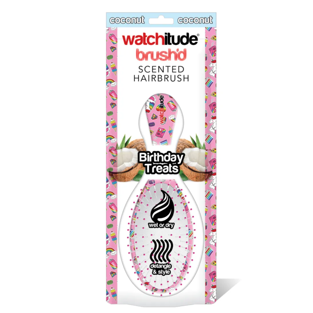 Birthday Treats Hairbrush