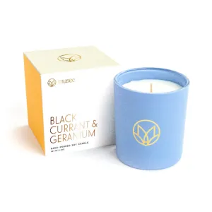 Black Currant and Geranium Soy Candle