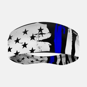 Brushes Thin Blue Line Double-Side Wide Headband