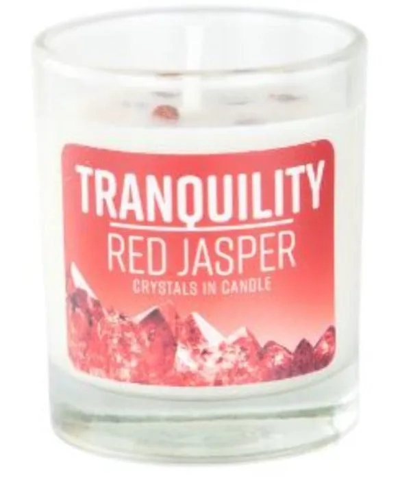 Candle - Tranquility Energy Stone - Red Jasper
