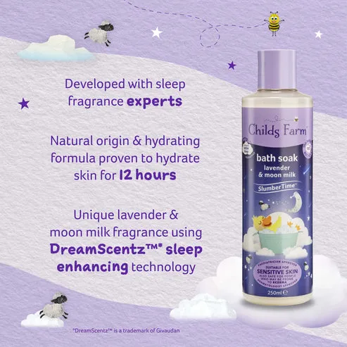 CHILDS FARM bath soak LAVENDER & MOON MILK-250ml
