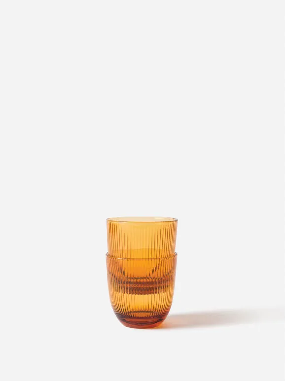Citta Rib Tumbler Amber 320ml