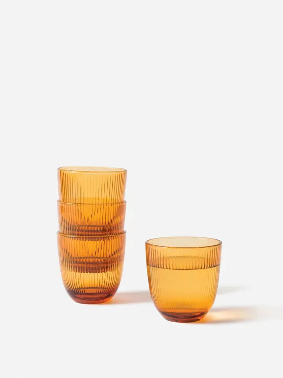 Citta Rib Tumbler Amber 320ml