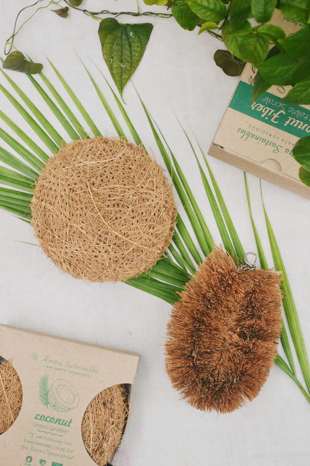 Coconut Fiber- Coir Scrub & Vegetable Cleaner