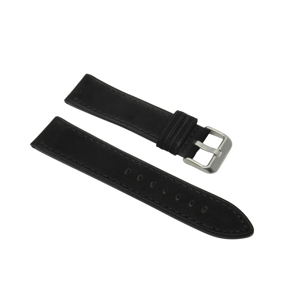 Dakota Black Soft Leather Strap