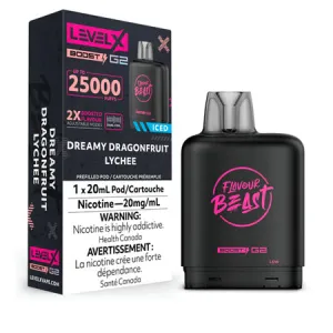 Dreamy Dragon Fruit Lychee Iced - Level X Flavour Beast Boost 25K