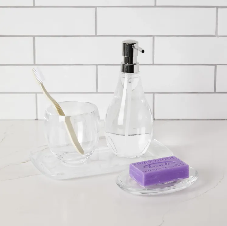 DROPLET SOAP PUMP, CLEAR