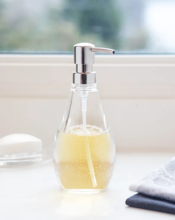DROPLET SOAP PUMP, CLEAR
