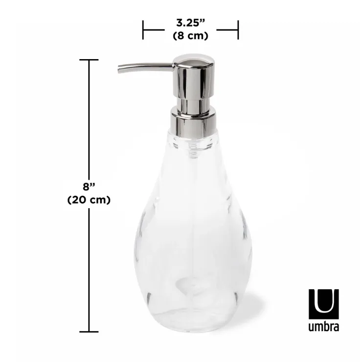 DROPLET SOAP PUMP, CLEAR