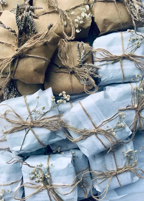 Ekatra Sustainable Wellness Hamper -  Indigo Stripes
