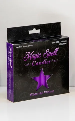 Eternal Flame Chime Spell Candles | Purple