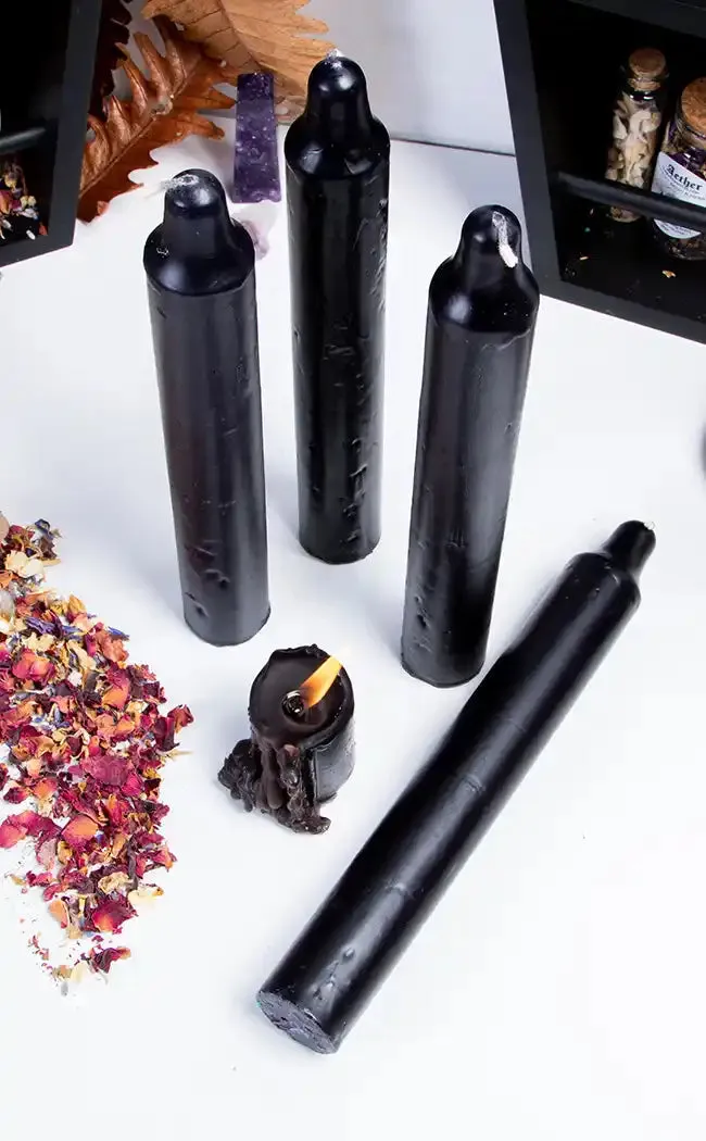 Extra Large Black Ritual Candles