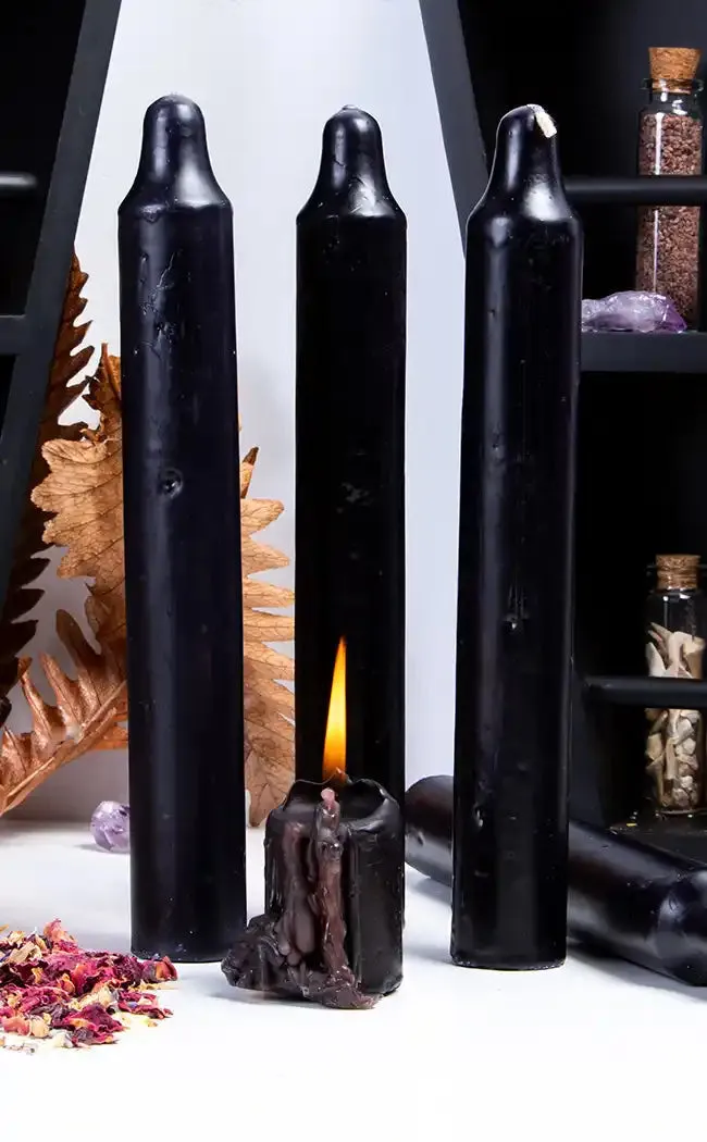 Extra Large Black Ritual Candles