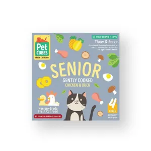 Frozen Fresh Human-Grade Gently Cooked Chicken & Duck Senior Cat Food