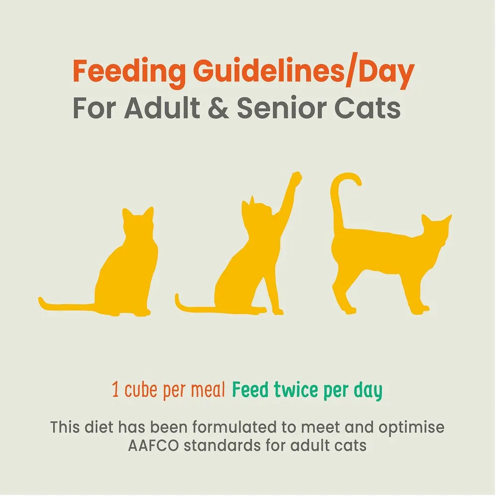 Frozen Fresh Human-Grade Gently Cooked Chicken & Duck Senior Cat Food