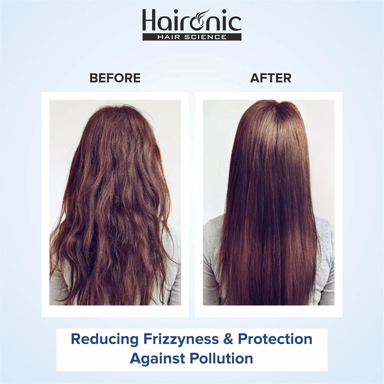 Haironic Hyaluronic Acid Hydrating, Hair Thinning Post Wash Treatment Hair Serum | All Hair Types, Controls Frizz, Brittleness, Hair Loss - 100ml (Pack of 3)
