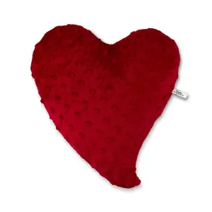 Hot/Cold - Heart Warmer Pillow - Red Minky