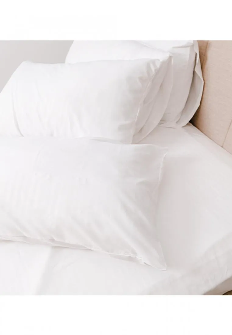 Jacquard Stripes Bedsheet Fitted Sheet - Queen with 1pc Flat Sheet and 2pc Pillow Case