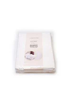Jacquard Stripes Bedsheet Fitted Sheet - Queen with 2pc Pillow Case