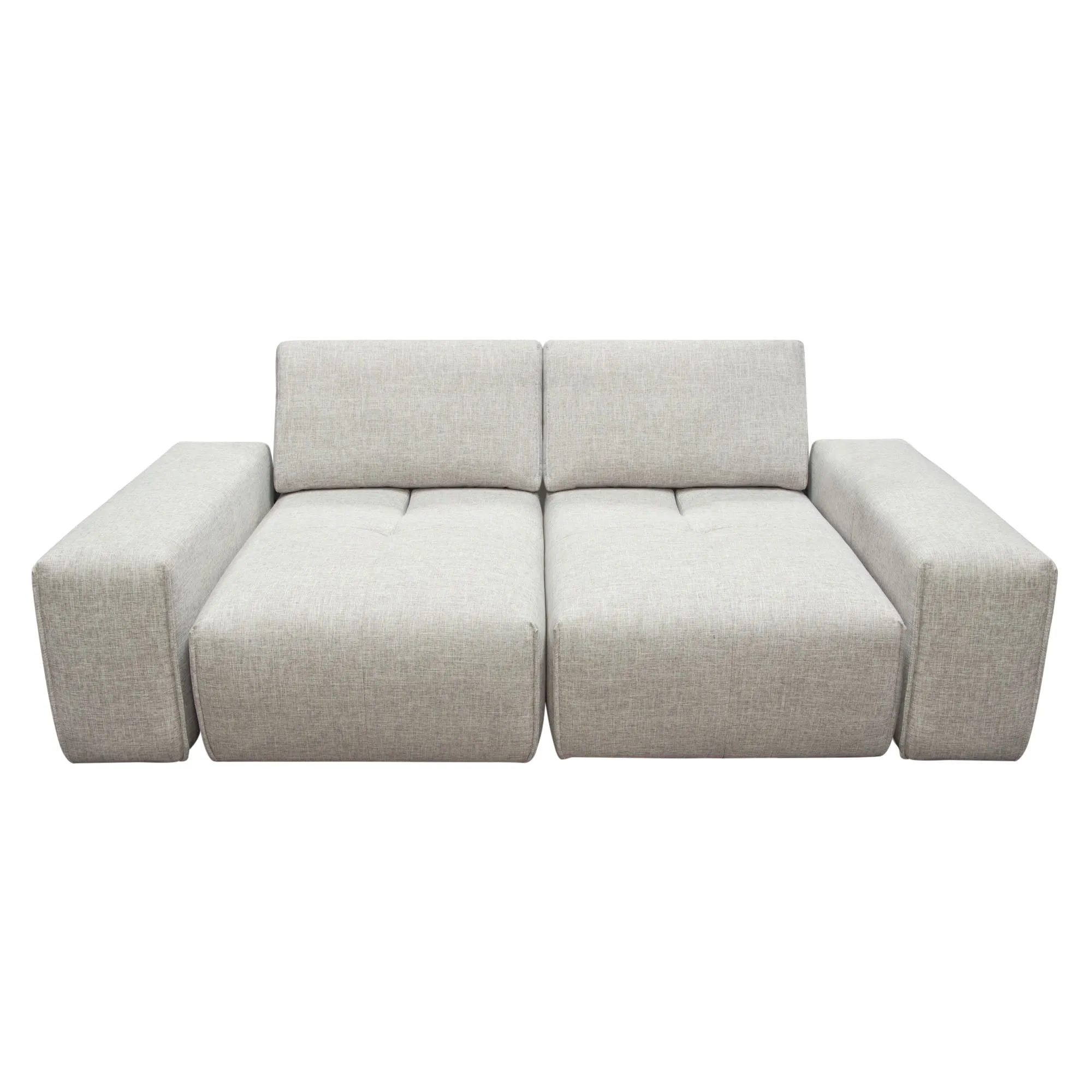 Jazz Modular 2-Seater with Adjustable Backrests in Light Brown Fabric by Diamond Sofa