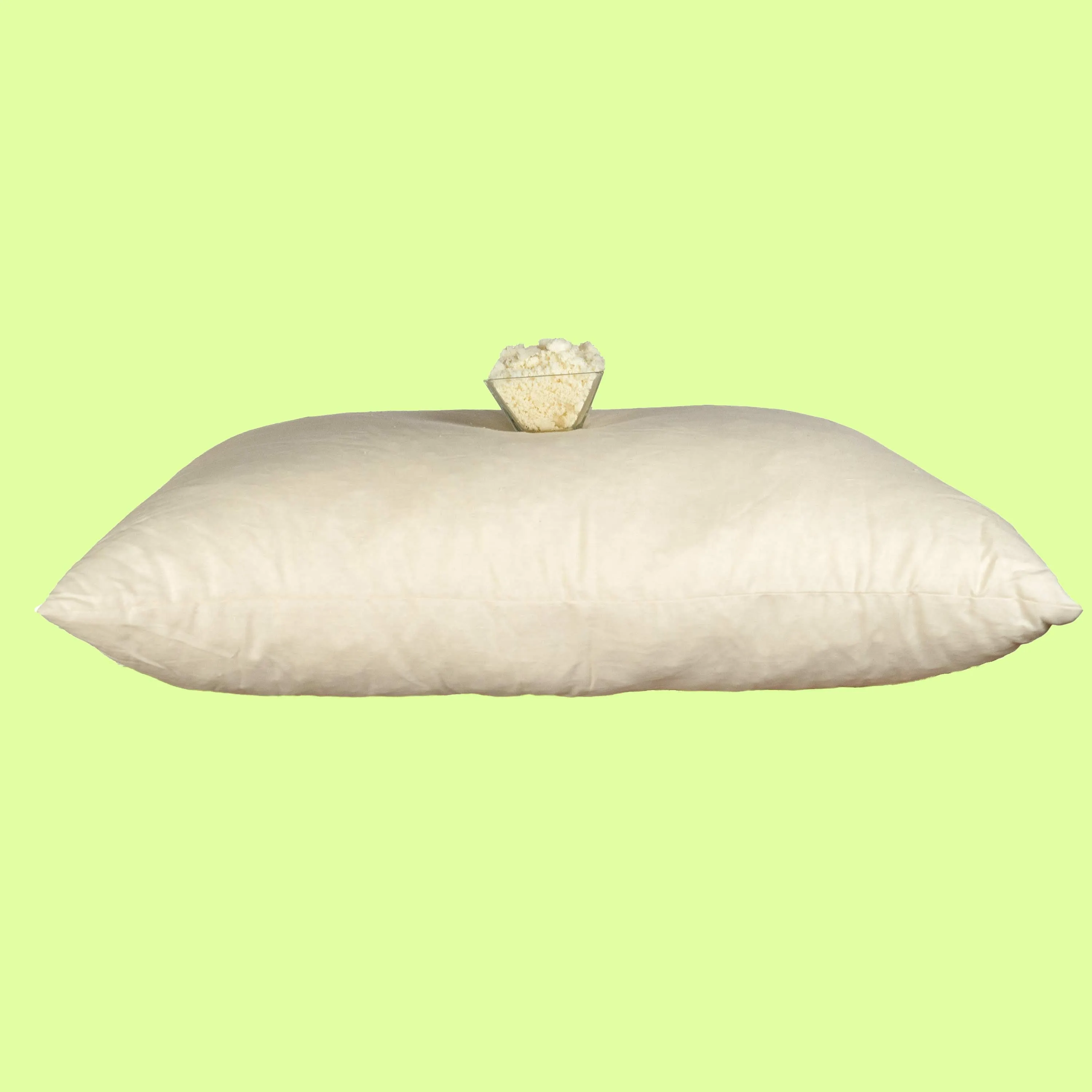 KAUAI Organic Shredded Natural Rubber Latex Pillow (Made in USA)