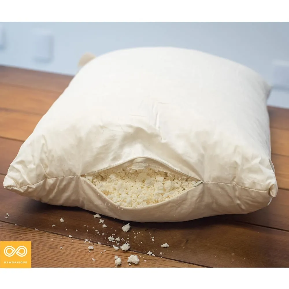KAUAI Organic Shredded Natural Rubber Latex Pillow (Made in USA)
