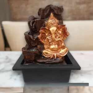 MEHRAS LIFE STYLE Indoor and Outdoor Water Fountain- Tabletop Water Fountain with lightinig effect for Housewarming, Office, Bedroom and Decoration | Perfect Indoor Showpiece with LED Light