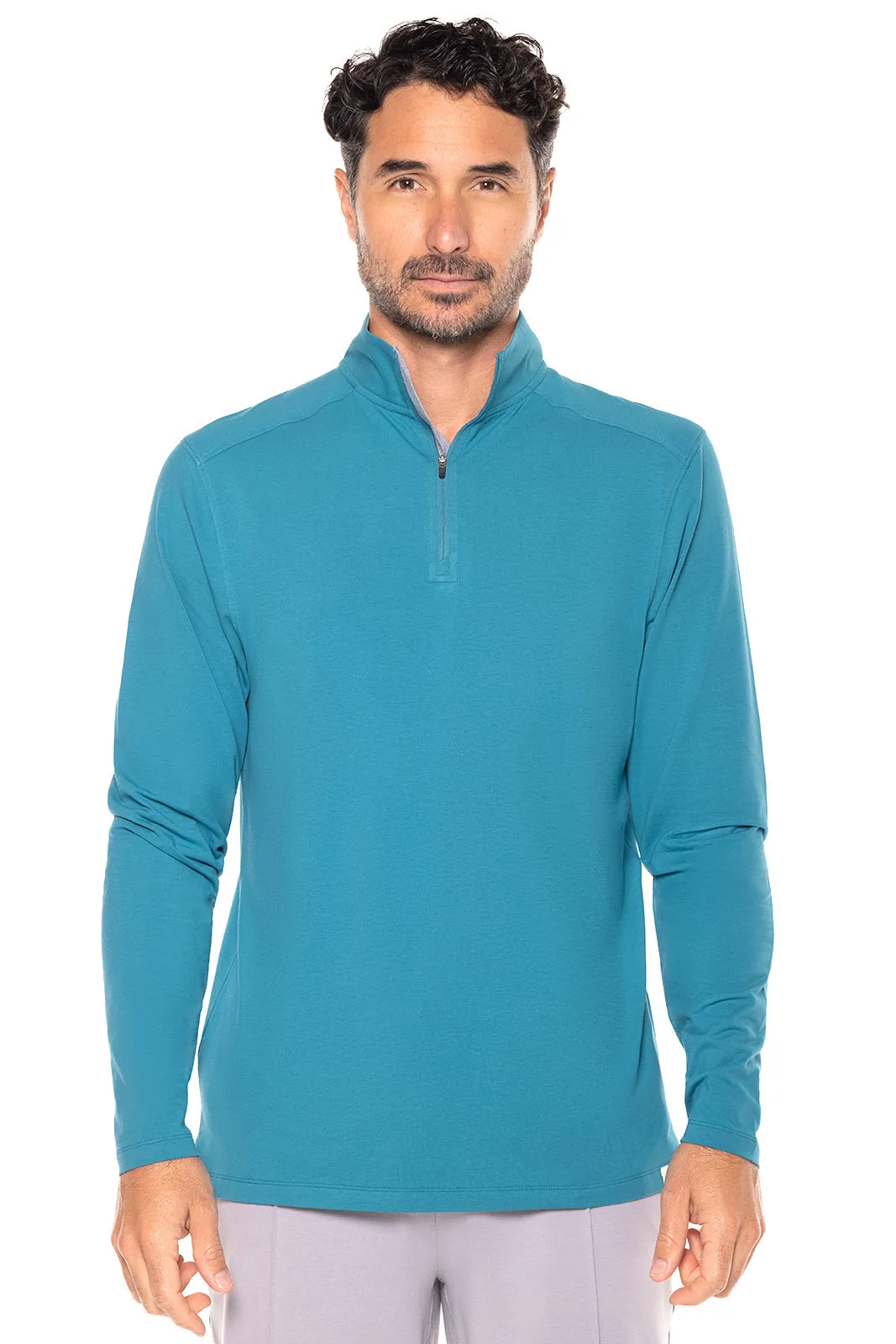 Men's Sonora Quarter-Zip  |  Tahitian Teal