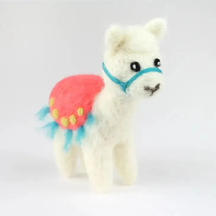 Mini Needle Felting Kit / Alpaca