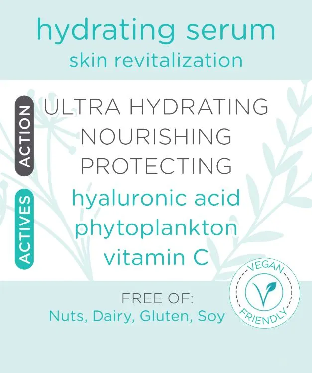 Moor Spa Hydrating Serum with Vitamin C, Hyaluronic Acid and Marine Phytoplankton
