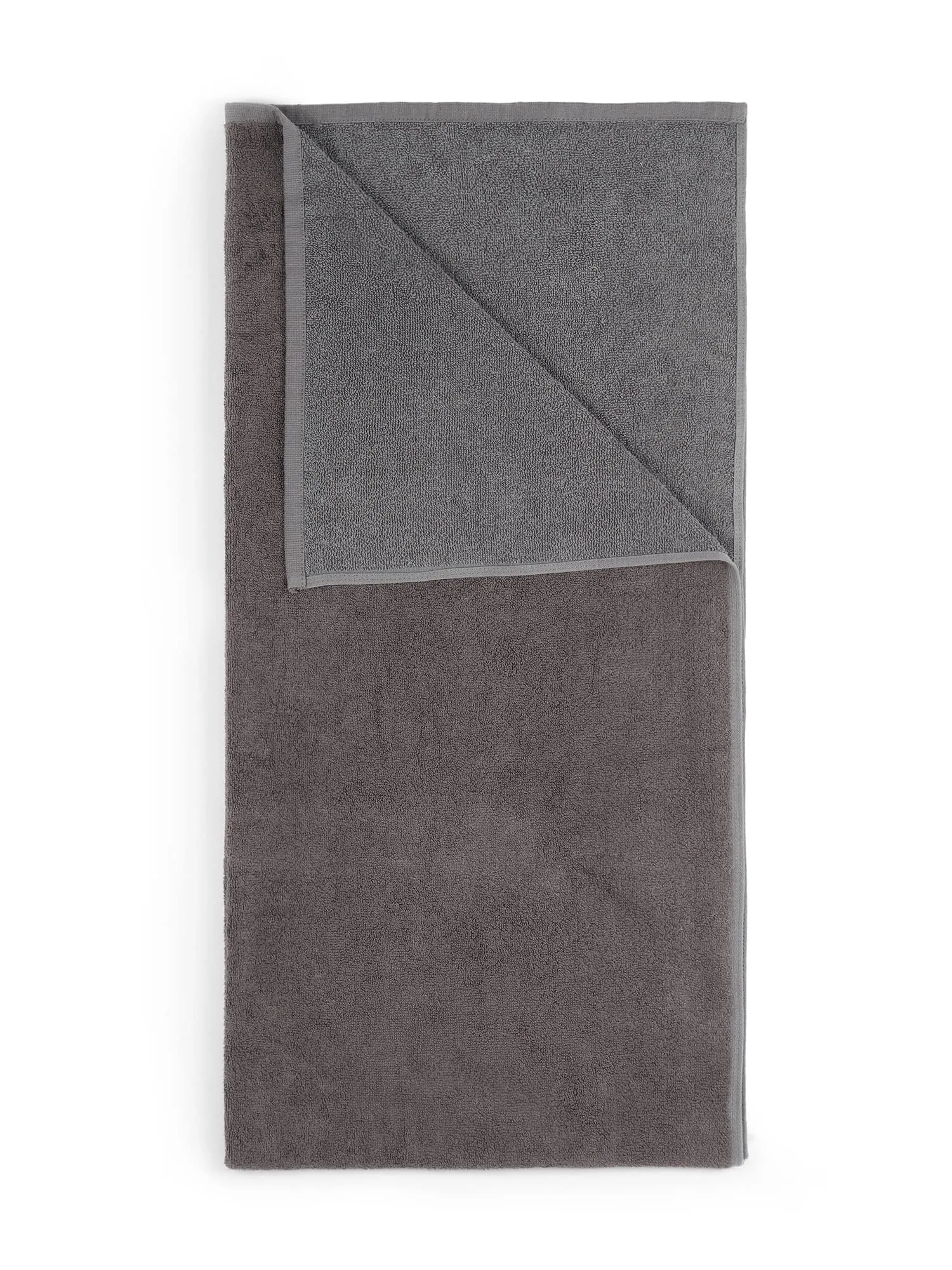 Mush Duo - One Side Soft Bamboo Other Side Rough Cotton - Special Dual Textured Towel for Gentle Cleanse & Exfoliation (2, Coral Orange & Grey Opel)