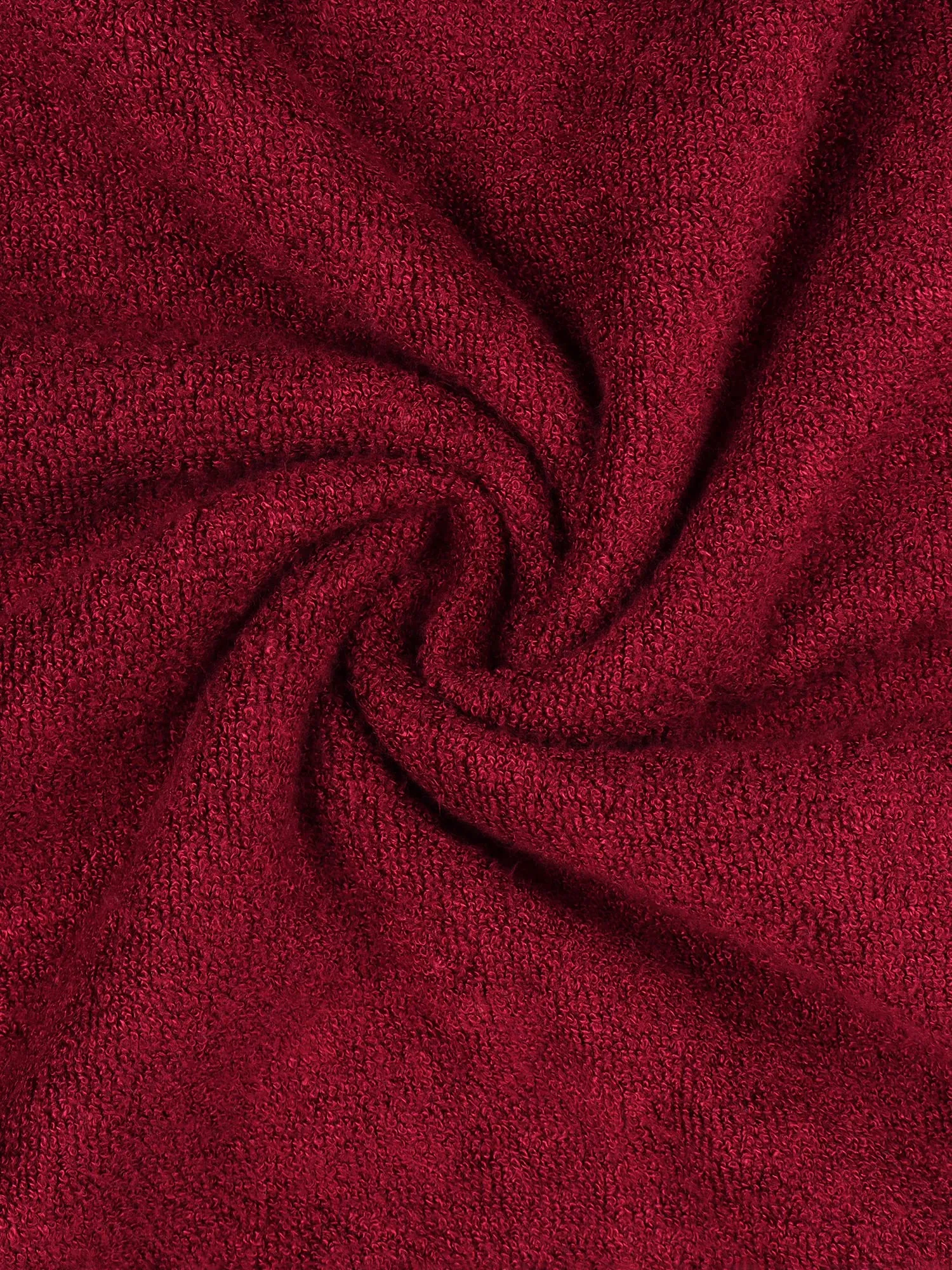 Mush Soak n Scrub Towel - Special Dual Textured Towel with Goodness of Bamboo and Organic Cotton (1, Ruby Red)