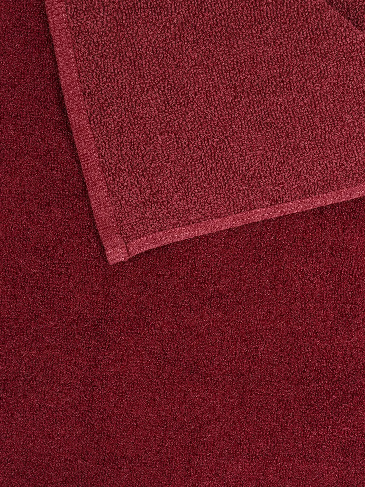 Mush Soak n Scrub Towel - Special Dual Textured Towel with Goodness of Bamboo and Organic Cotton (1, Ruby Red)