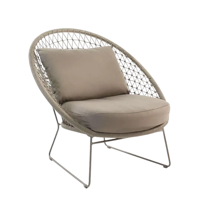 Natalie Rope Relaxing Chair (Taupe)