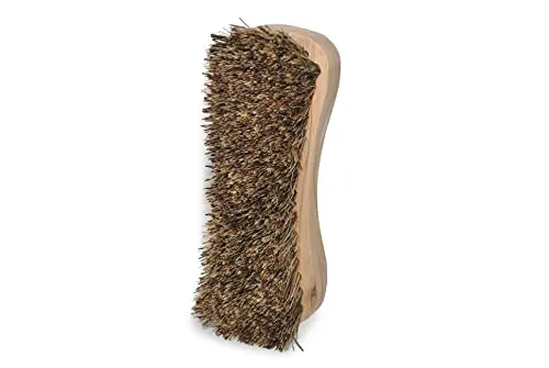 Naturolic All-Natural Wooden Scrub Brush Set, Kitchen Scrub Brush with Wooden Handle, Palmyra Bristle Brush, Eco Friendly Cleaning Products, Scrub Brush Set of 2