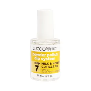 Pro Powder Polish Dip System Milk and Honey Cuticle Oil - Step 7 by Cuccio Colour for Women - 0.5 oz Nail Polish