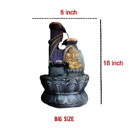 Sangan Homes Ganesh Decorative Water Fountain for Home Decor Indoor & Outdoor (18inch x 8inch).