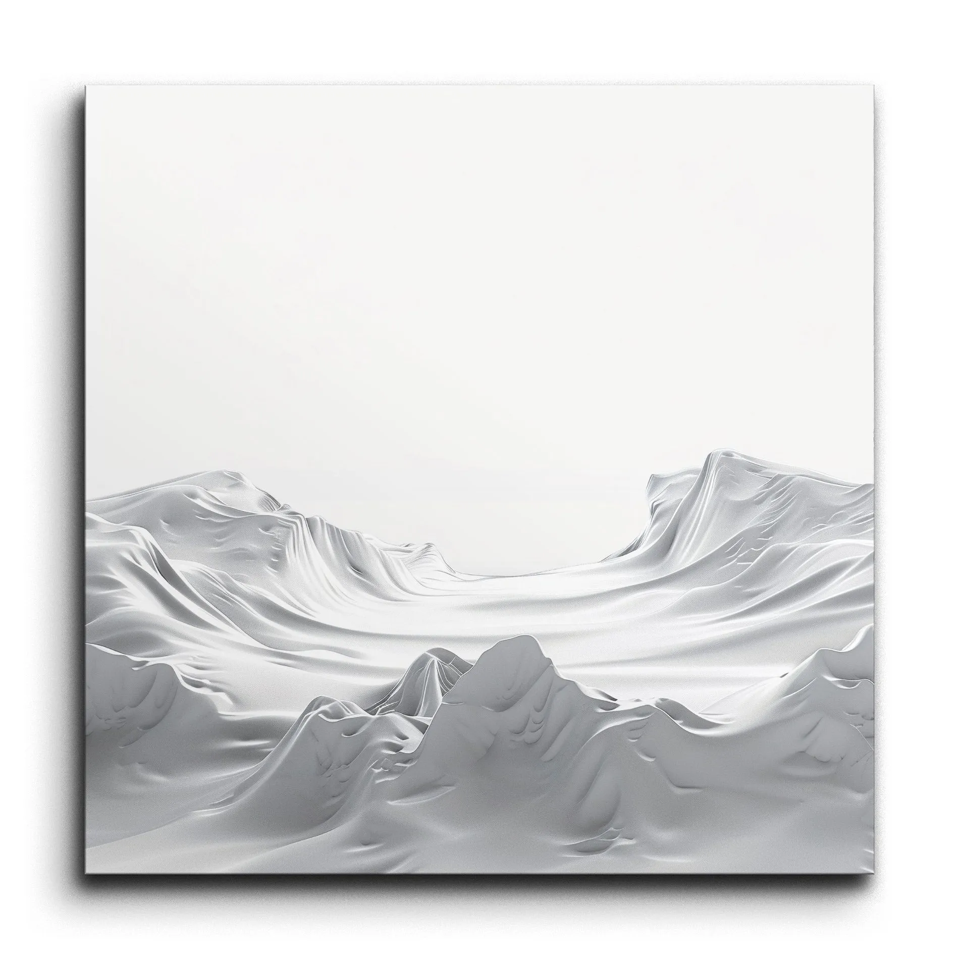 Serene Mountainous Landscape Abstract Art