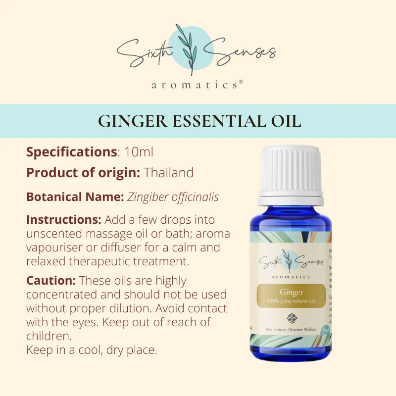 Sixth Senses Aromatics Ginger essential oil