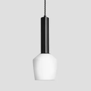 Sleek Cylinder Opal Glass Schoolhouse Pendant Light - 5.5 Inch