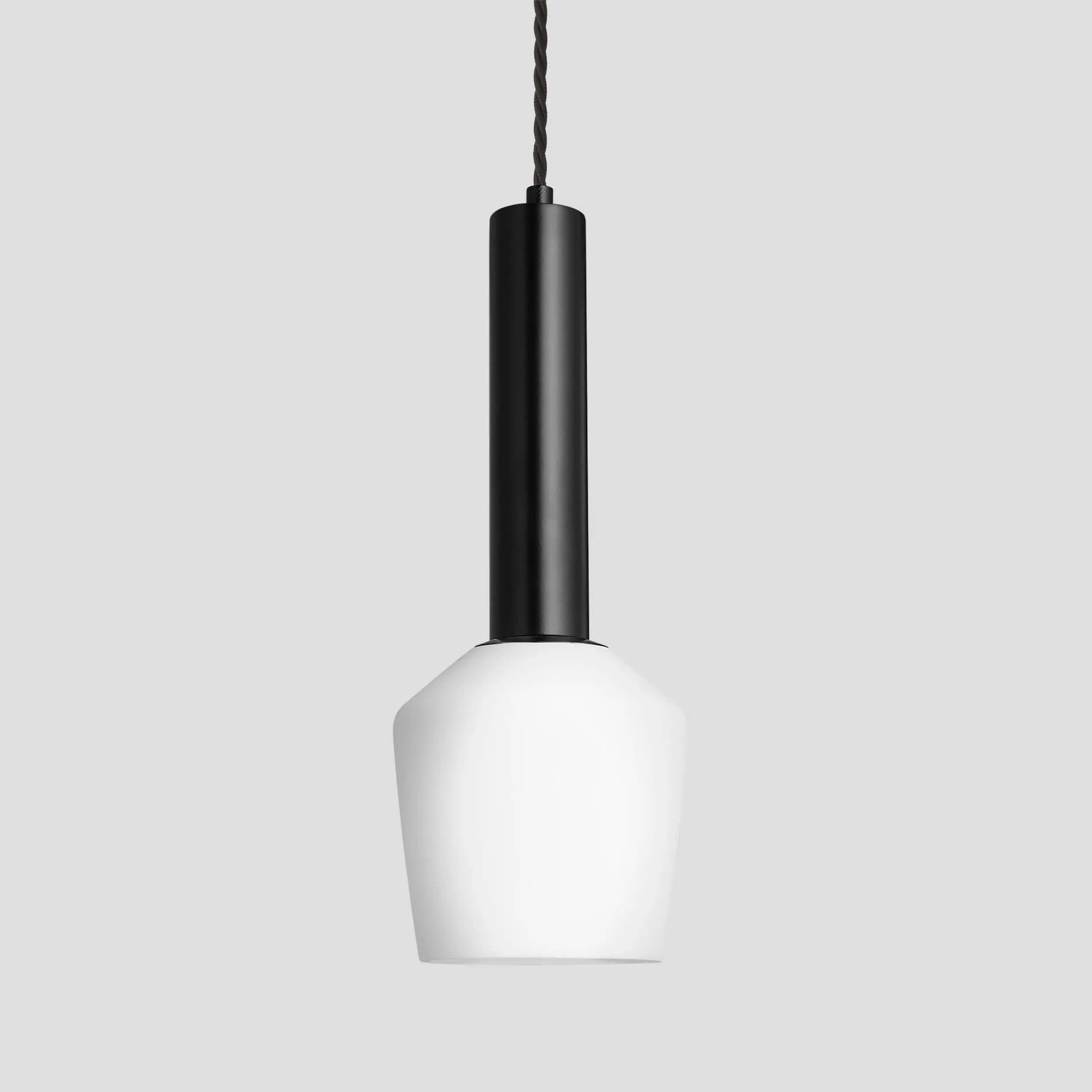 Sleek Cylinder Opal Glass Schoolhouse Pendant Light - 5.5 Inch