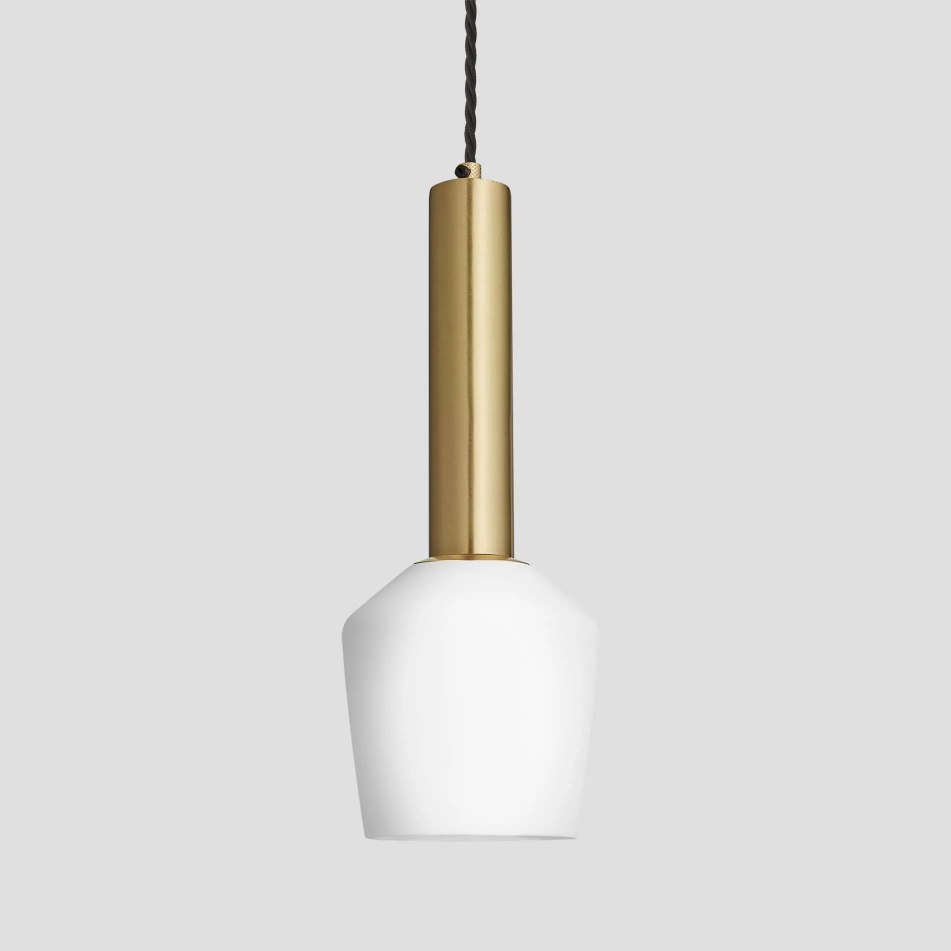 Sleek Cylinder Opal Glass Schoolhouse Pendant Light - 5.5 Inch