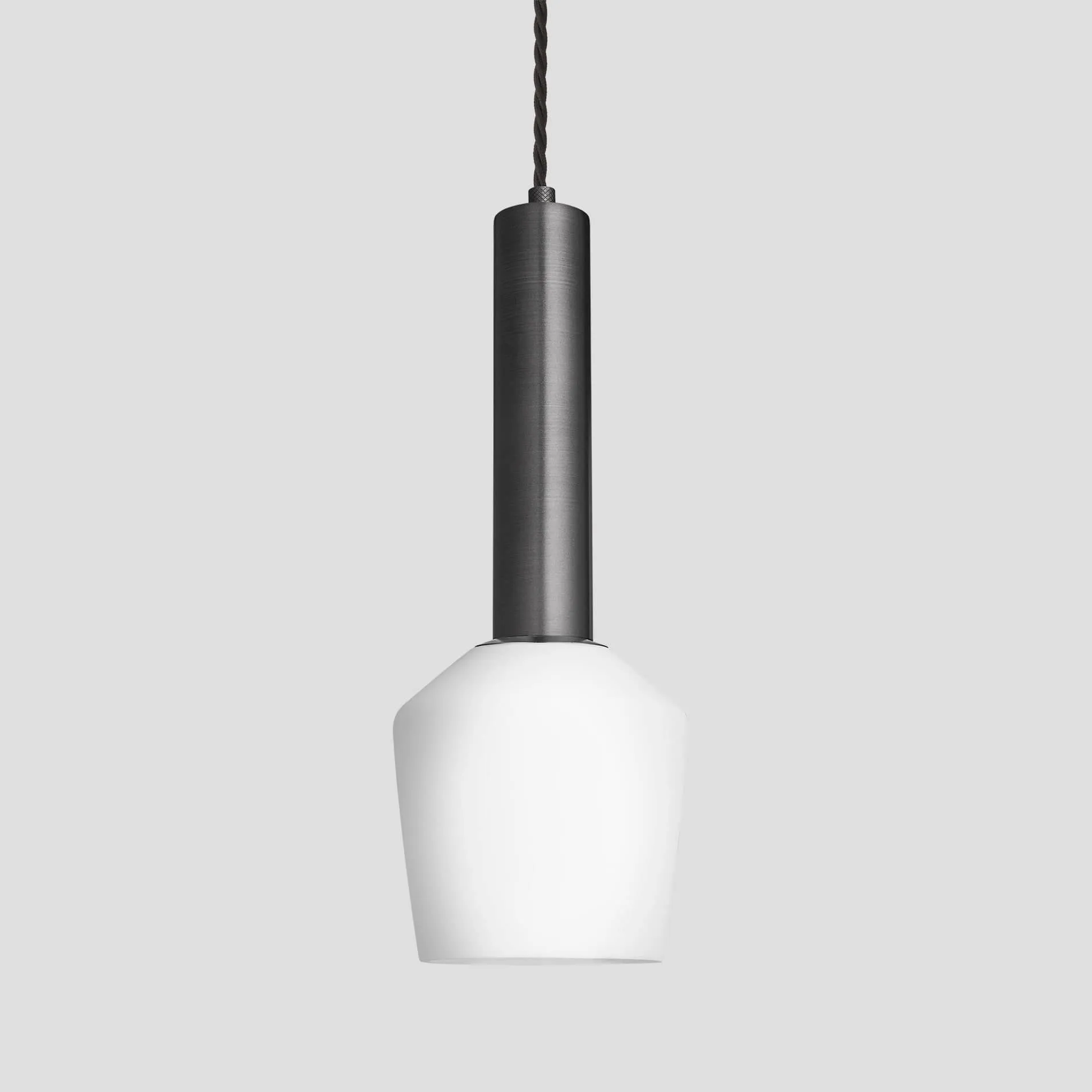 Sleek Cylinder Opal Glass Schoolhouse Pendant Light - 5.5 Inch