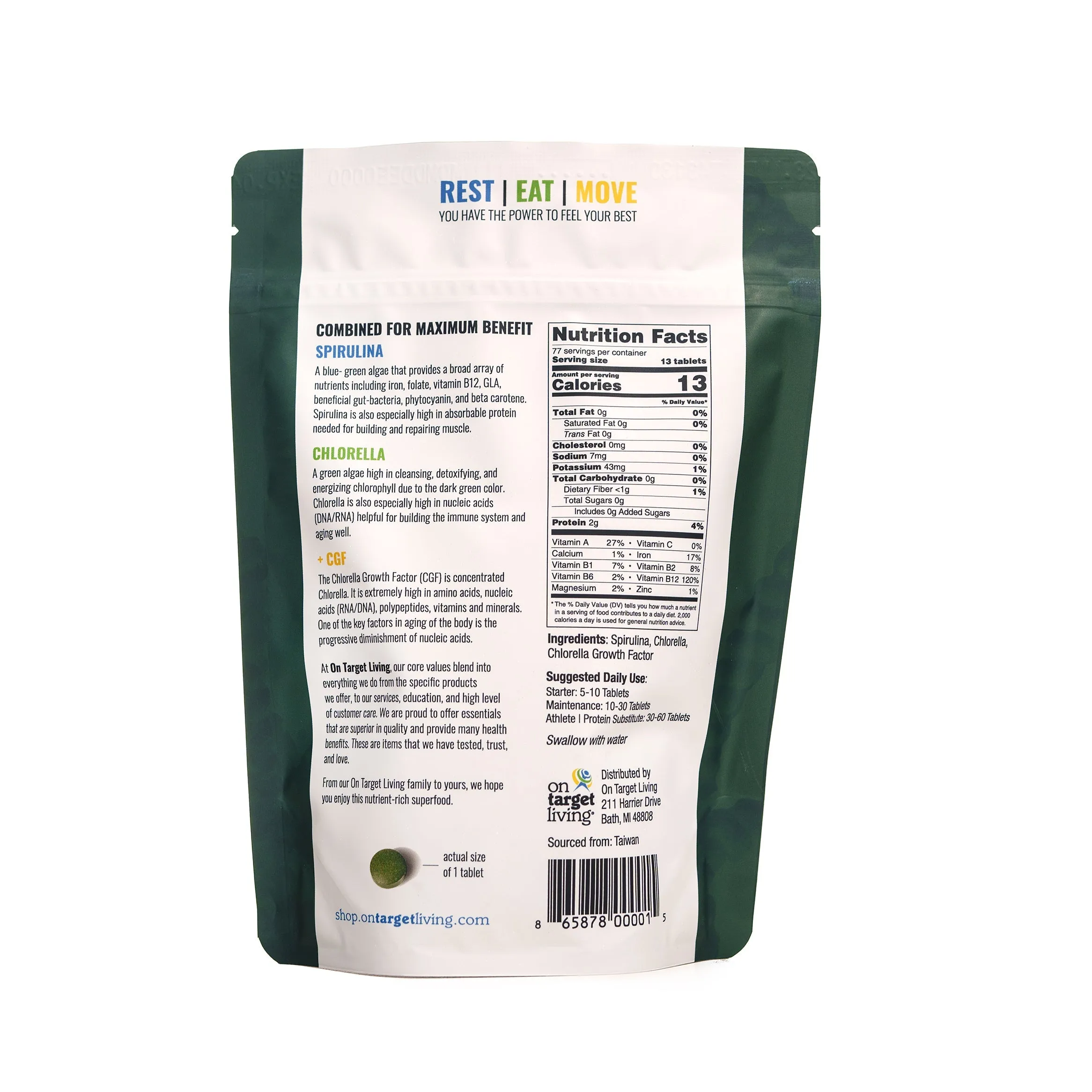 Spirulina Chlorella CGF (2-Pack)