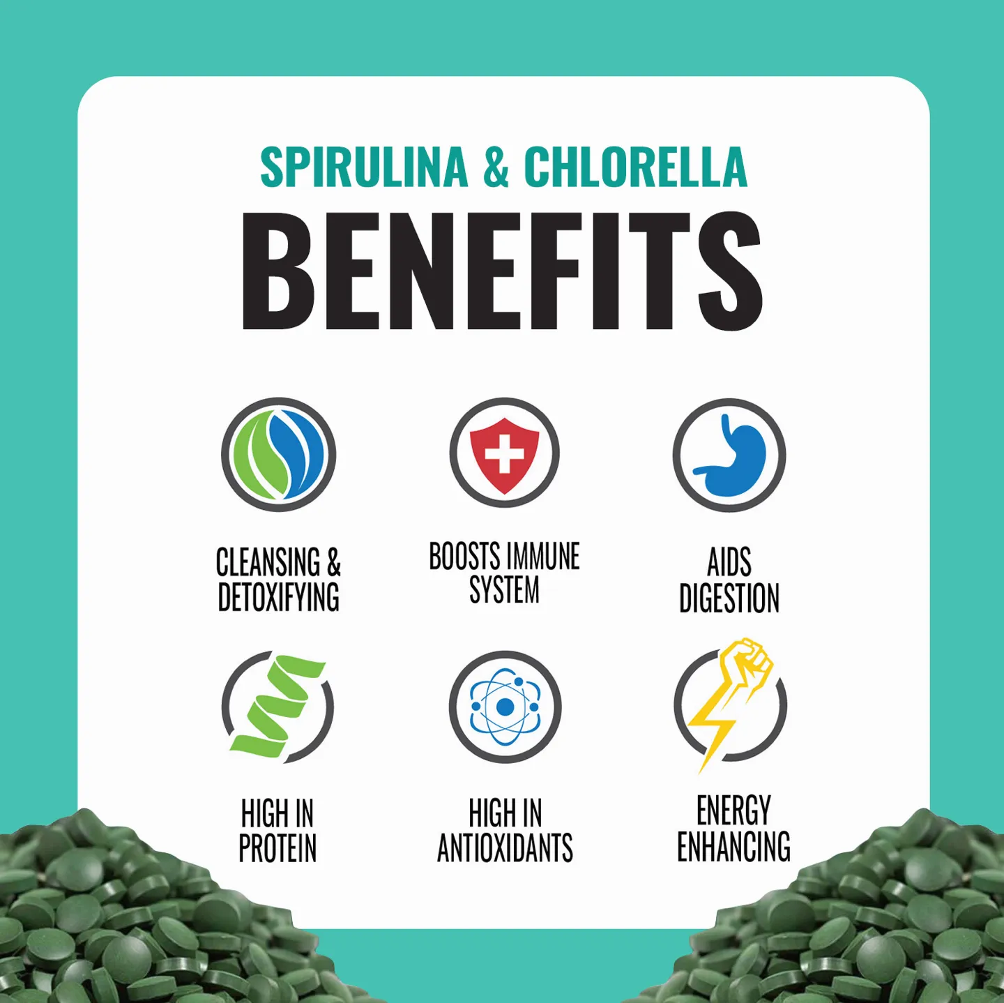 Spirulina Chlorella   CGF