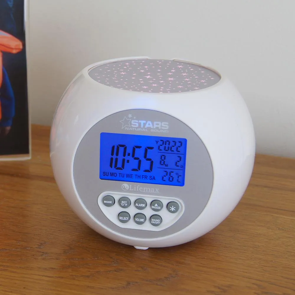 Star Projection Clock with Nature Sounds